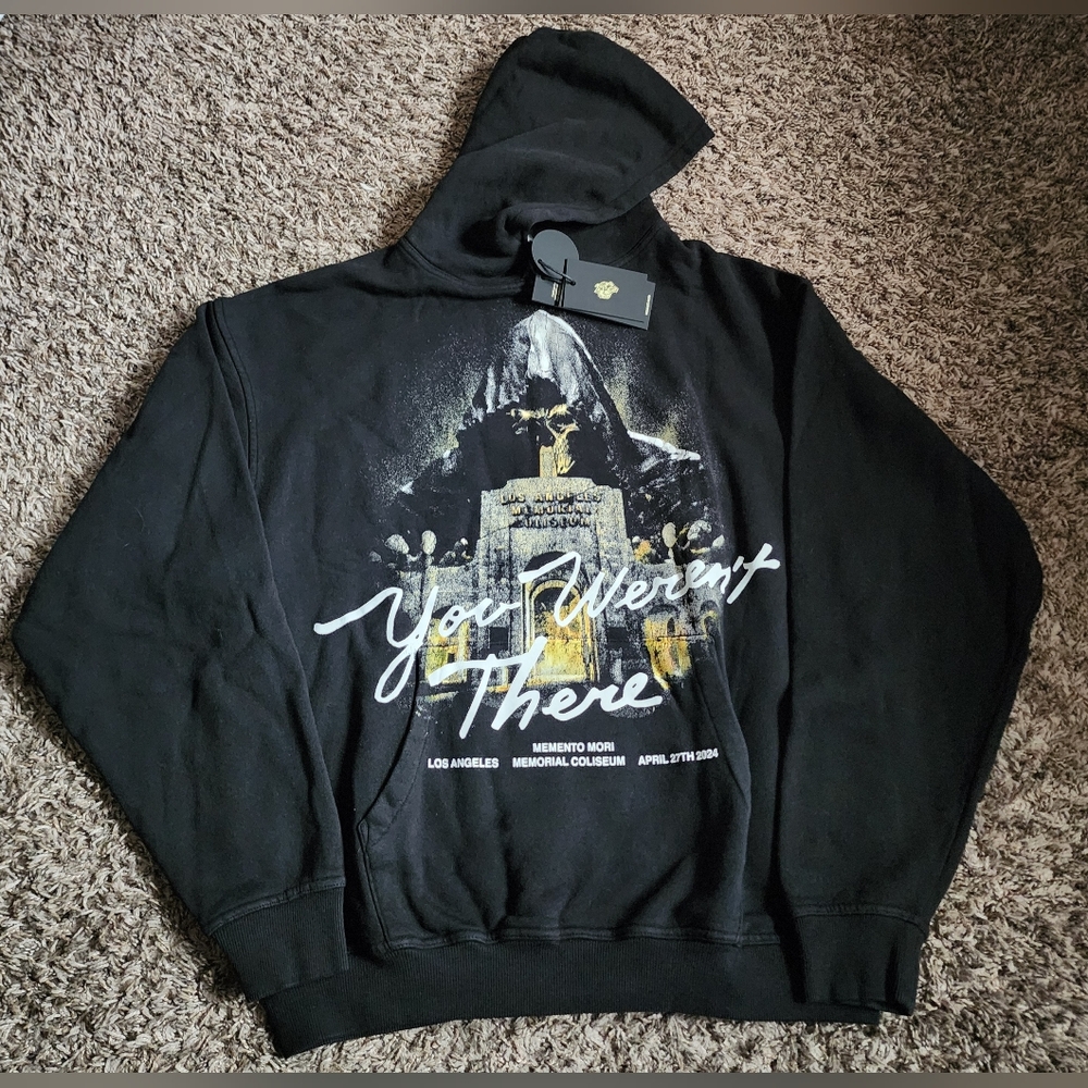NWT Darc Sport Black You Weren't There Vintage Pierce Cotton Hoodie Men's M